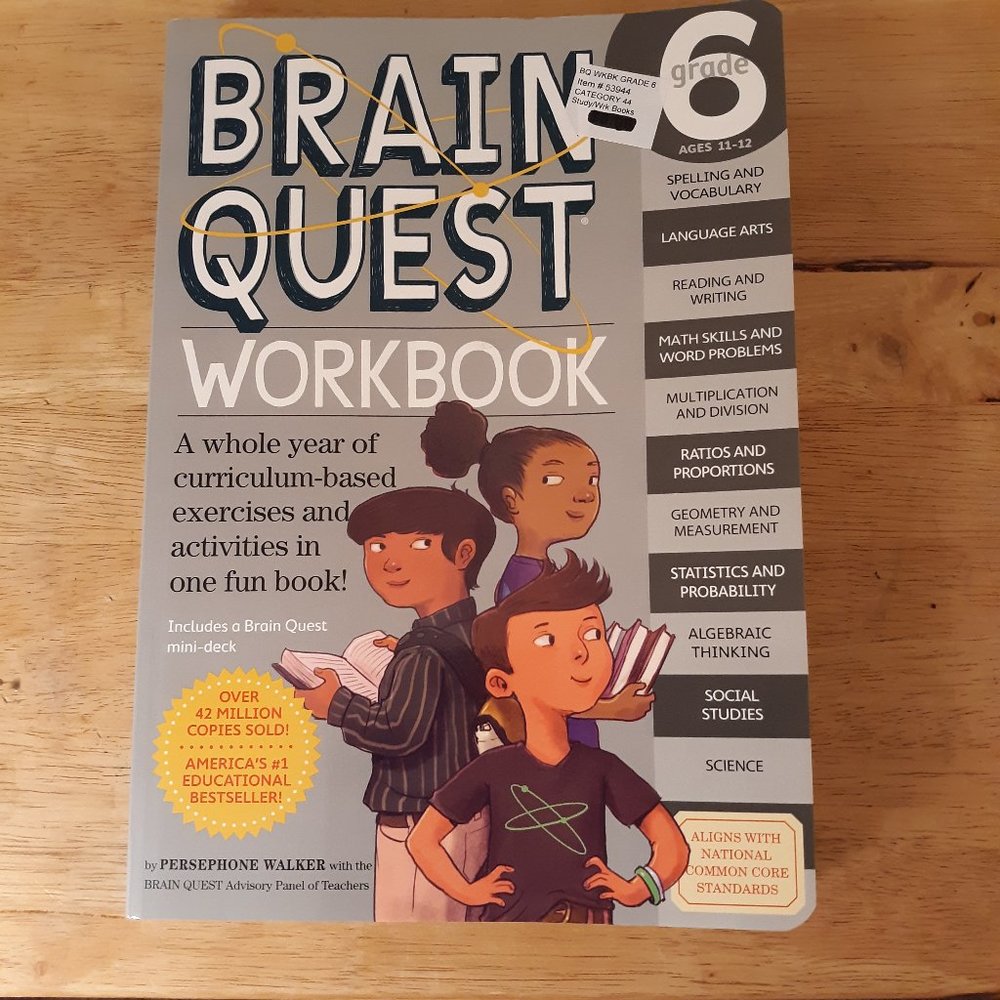 Brain Quest Workbook Grade 6